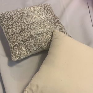Beaded throw pillows